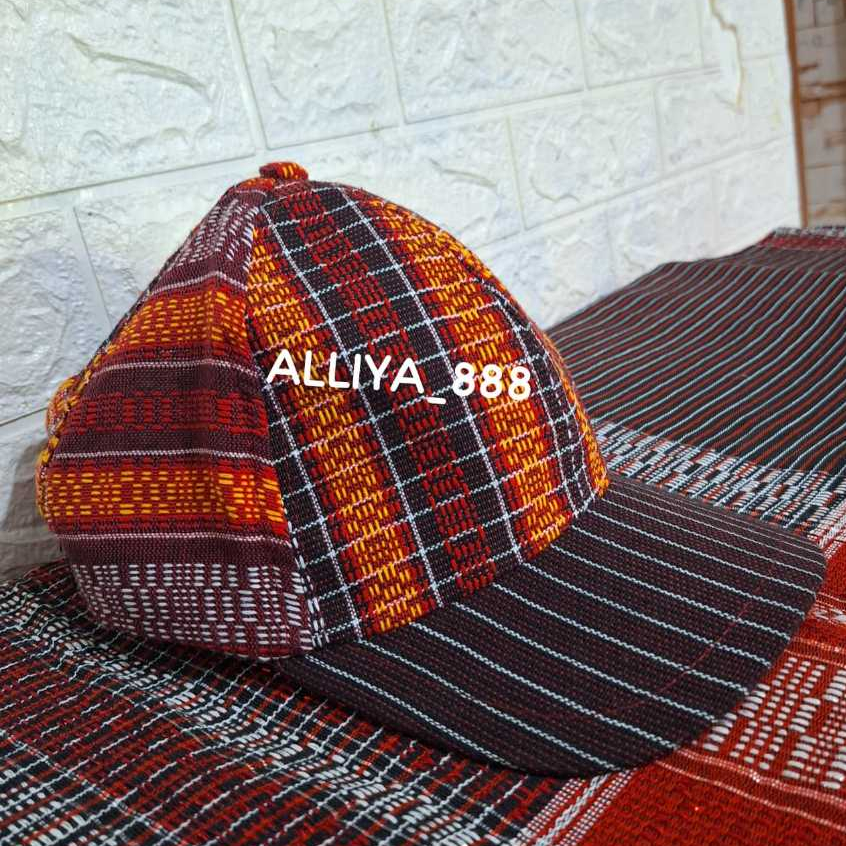 TOPI BASEBALL ULOS RAGIHOTANG ASLI / TOPI TENUN ULOS MURAH