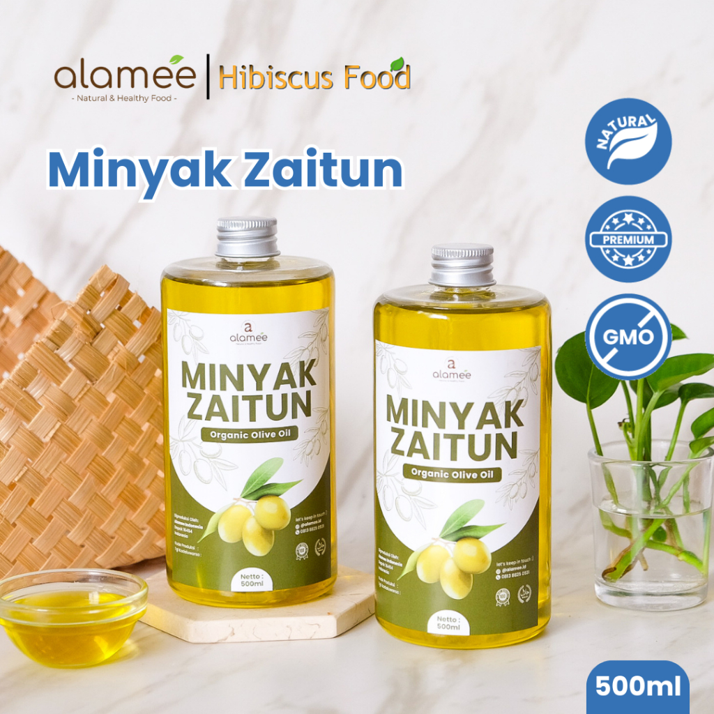 

ALAMEE Minyak Zaitun Untuk Diminum Olive Oil Extra Virgin Organic Organik Murni Asli Masak EVOO