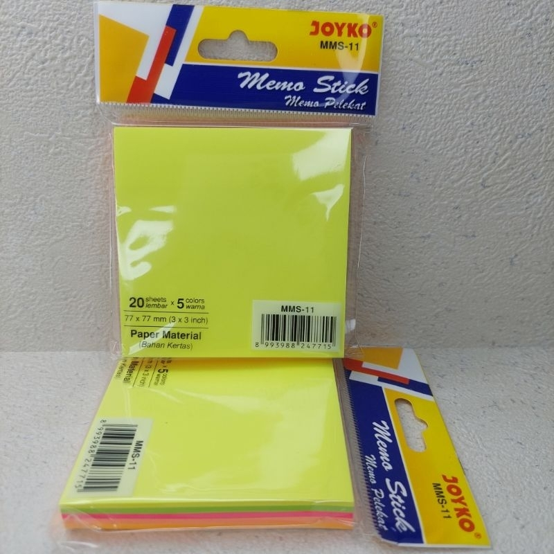 

JOYKO MMS-11 memo stick warna warni kertas tempel sticky note