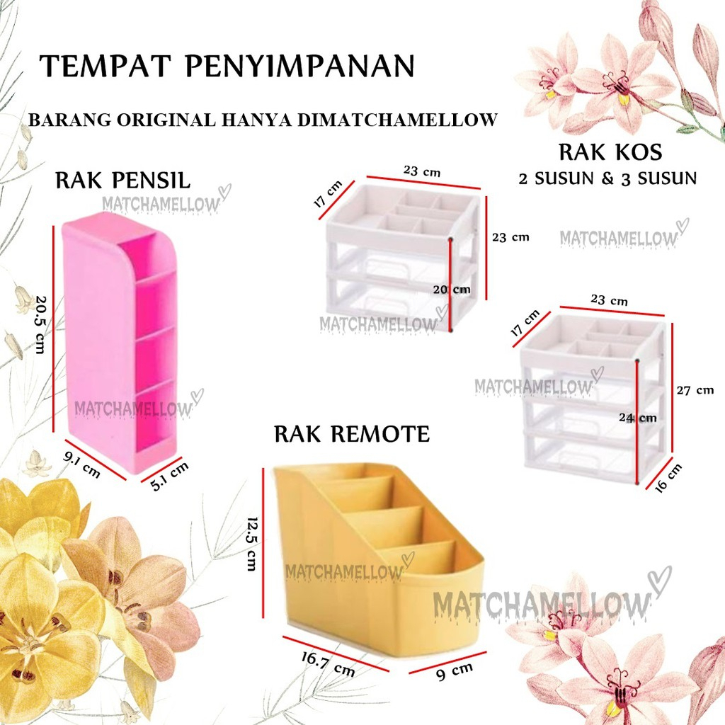 

❄️MATCHA❄️ RAK MINI 4 SEKAT TEMPAT PENYIMPANAN ALAT TULIS