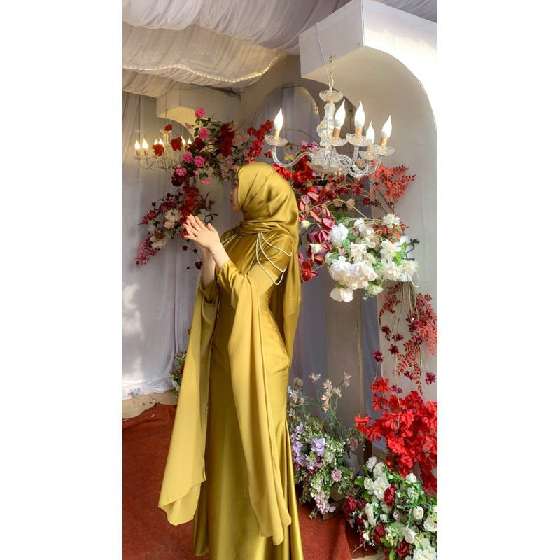 dress viral tiktok/ dress kondangan/ dres aesthetic/ baju kondangan