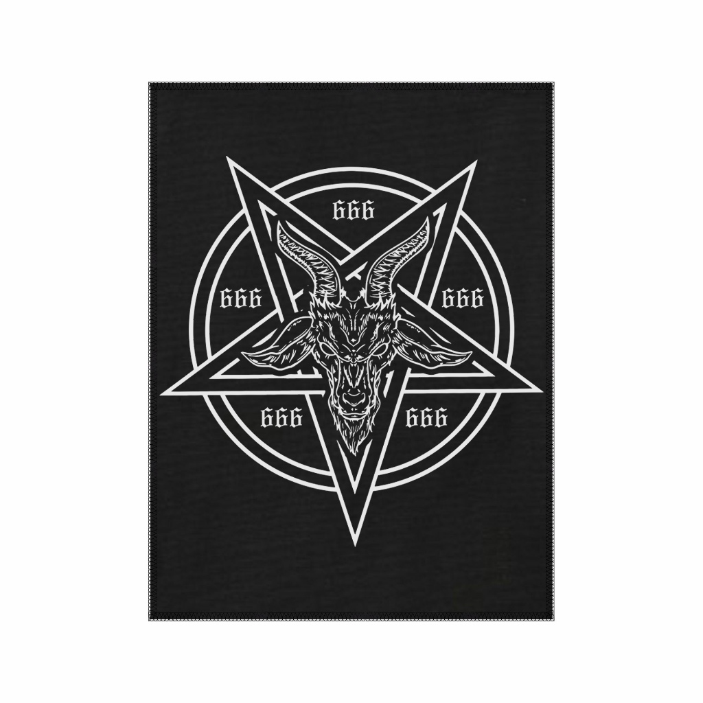 PATCH Satanic 666 Musik Metal Vintage KANVAS PREMIUM EMBLEM SABLON / EMBLEM PUNGGUNG / EMBLEM BESAR 