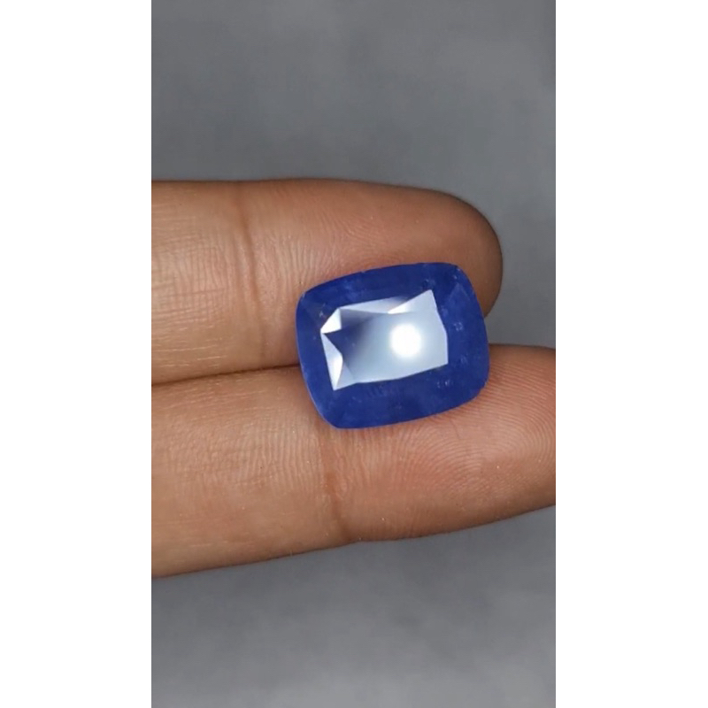 natural blue sapphire srilanka 16 ct memo gri jumbo size