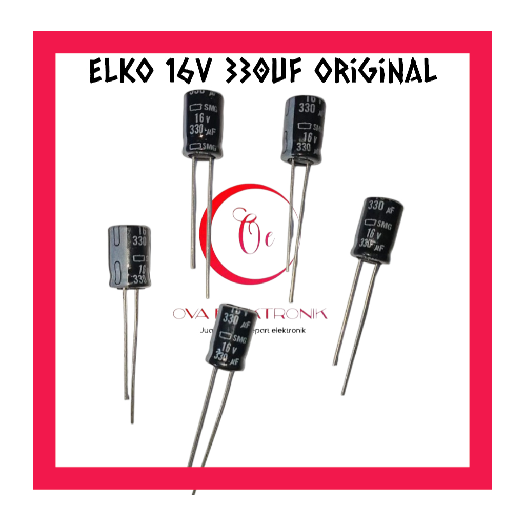 Elko 16v 330uf elco 330uf 16v Original