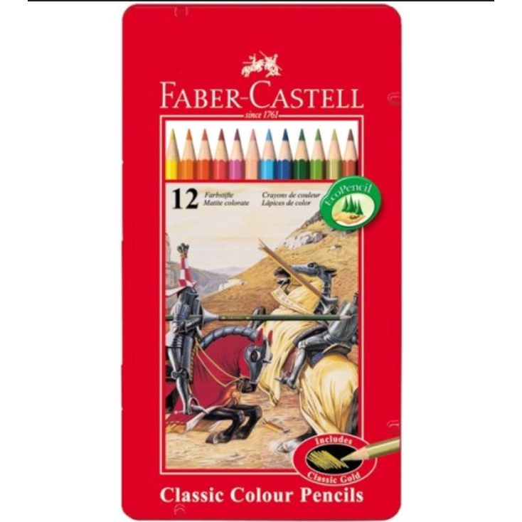 

Faber-Castell Pensil Warna Classic Colour Pencils set 12 Tin