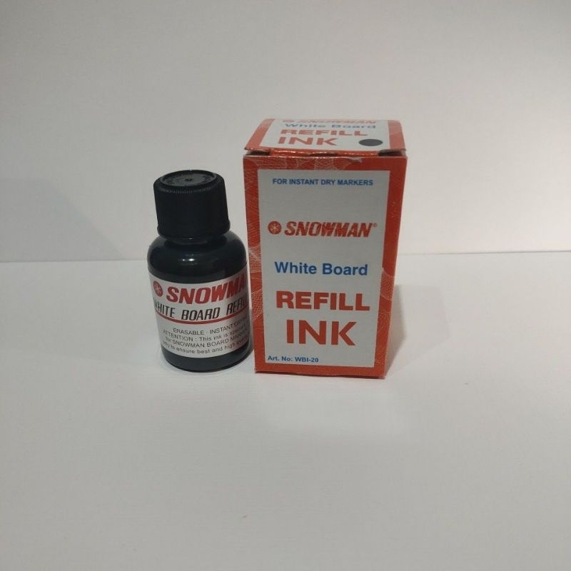 

Refill/tinta spidol hitam snowman white board/papan tulis
