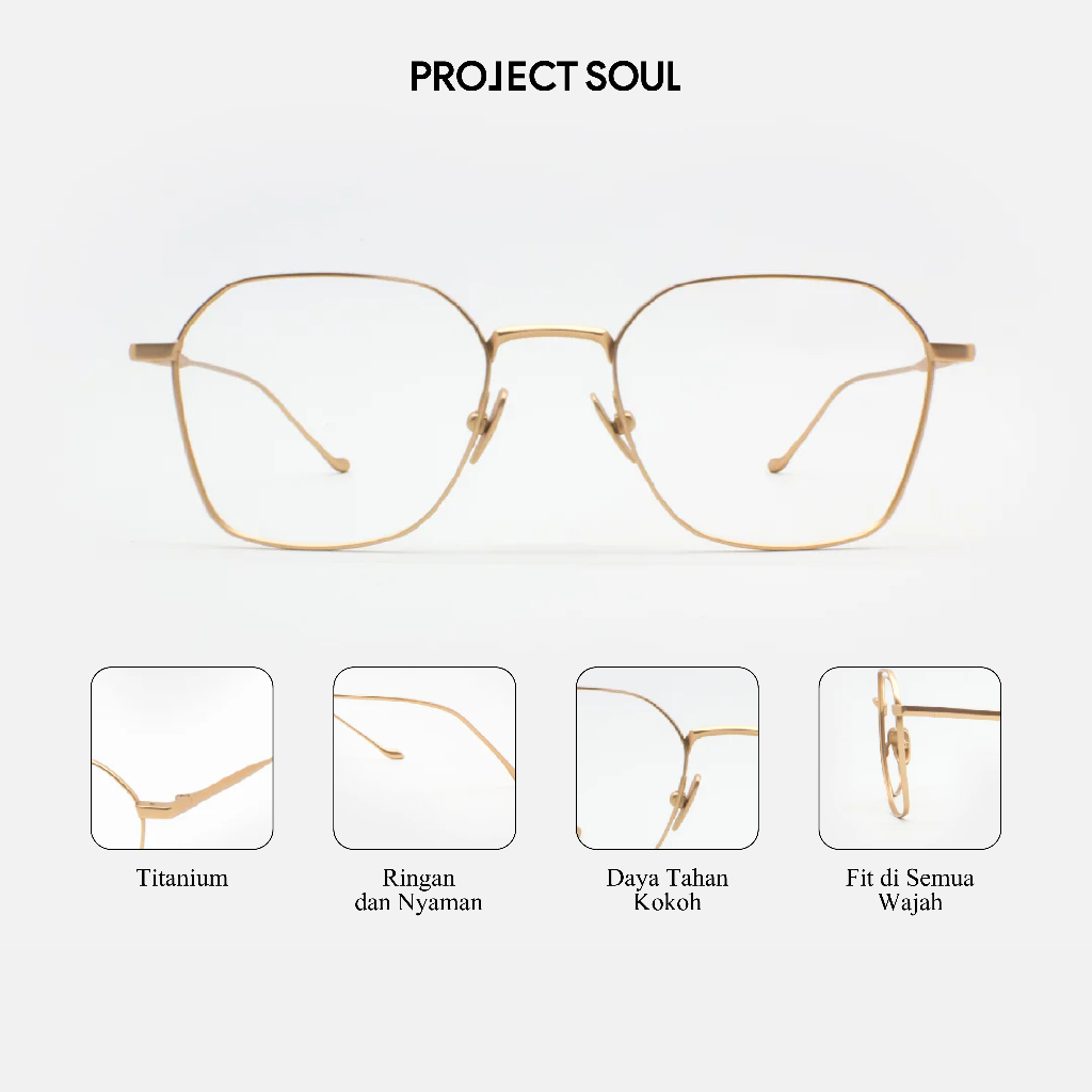 Project Soul - Madden Eyewear Frame | Kacamata Baca Wanita / pria Unisex | Kacamata Minus / Silinder