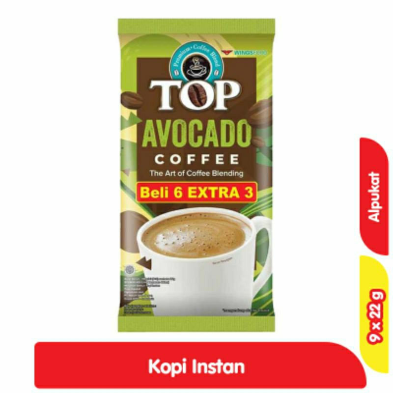 

TOP Coffee Kopi Alpukat Sachet 9 x 22 g