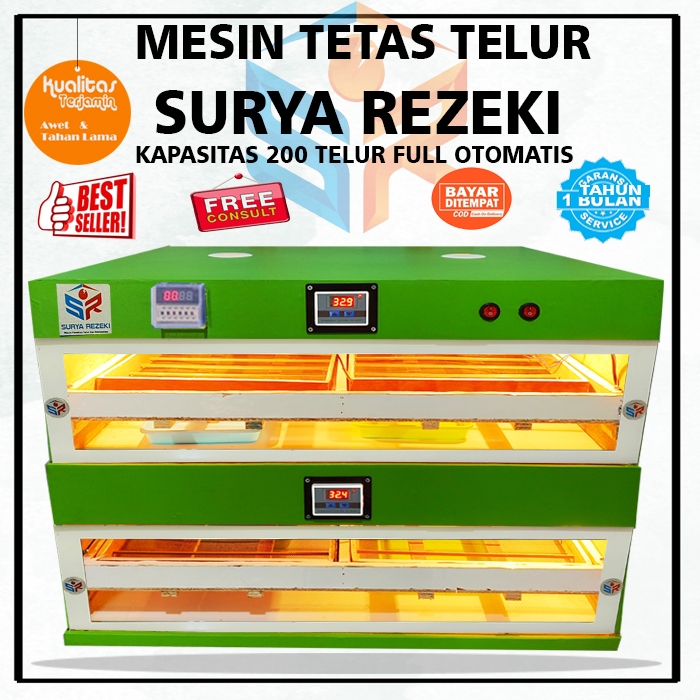 mesin penetas telur otomatis / mesin tetas telur full otomatis kapasitas 200 telur
