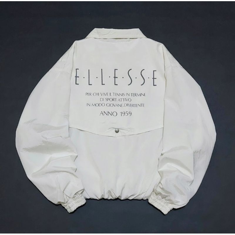 JAKET VINTAGE ELLESSE WINDBREAKER CASUAL BOXY SPORTY PRIA WANITA