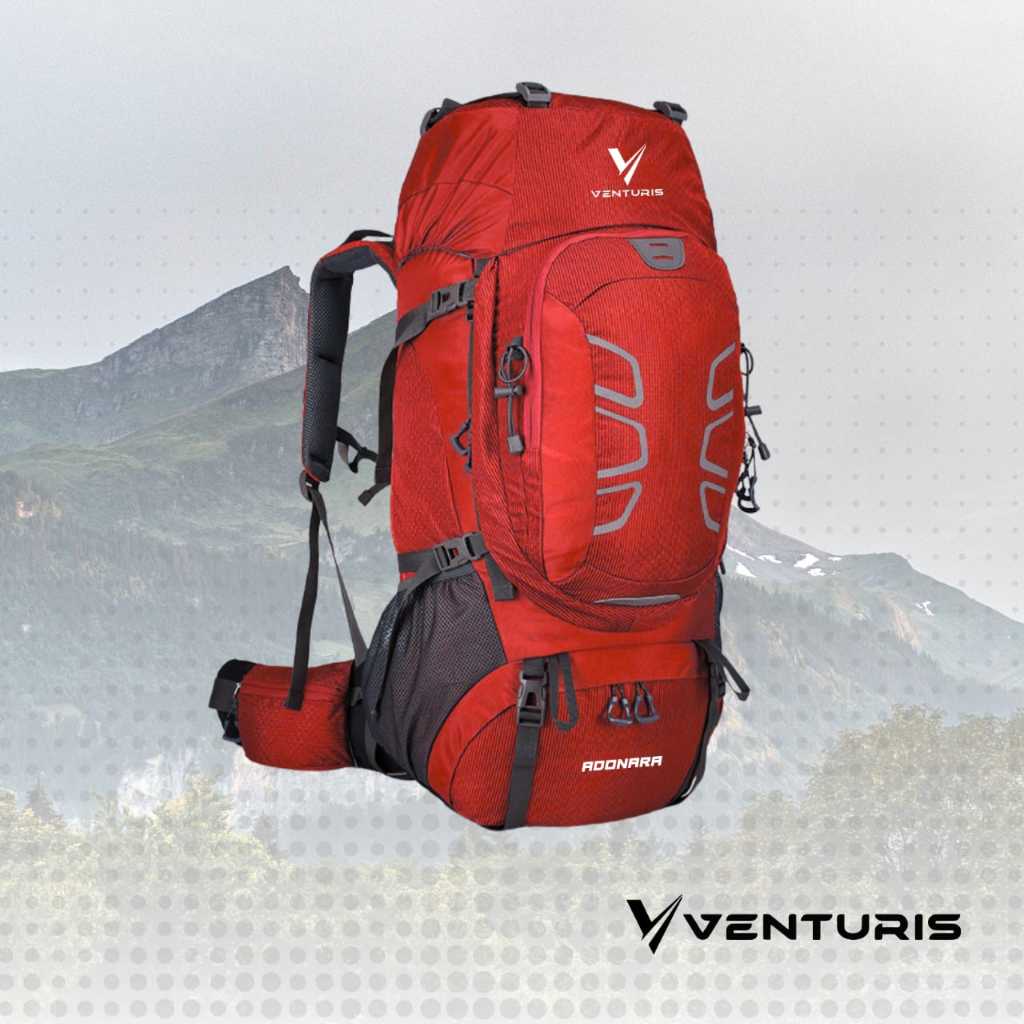 Tas Carrier Adonara Tas Gunung 60L Adonara Venturis Tas Camping Venturis