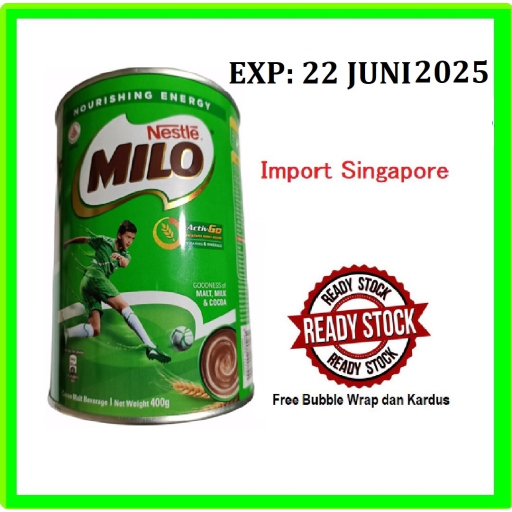 

Milo Singapore 400 gram Singapura 400gr bukan Milo Malaysia 400gram