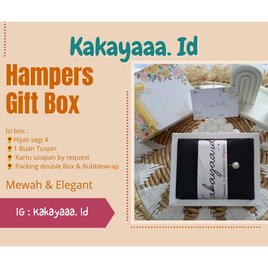Hampers Hijab/ Gift Box/ Hampers wanita / Hampers Ulang Tahun / Hampers Wisuda/ Hampers sempro/ Gift