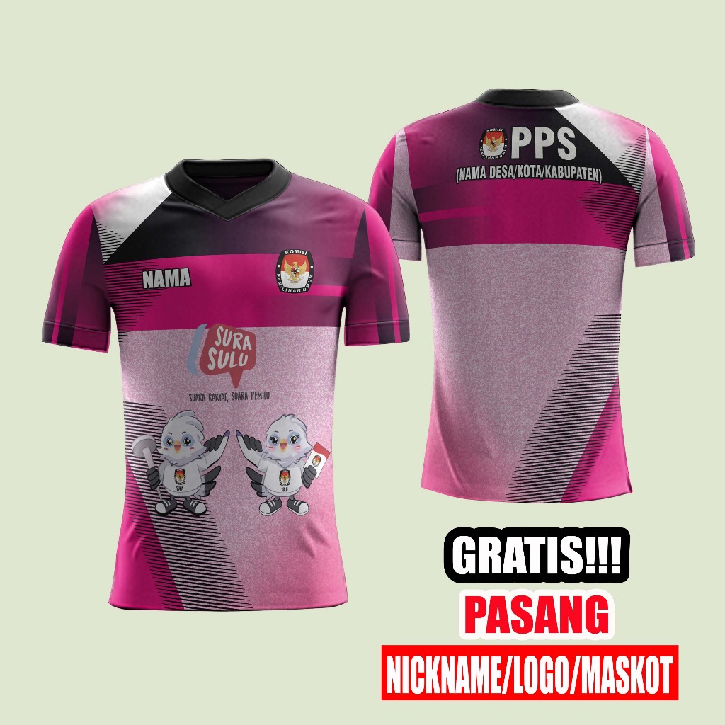 kaos kpps pemilu 2024/baju kaos pilkada 2024/kaos sekretariat pps/baju pps pilkada 2024 art 09