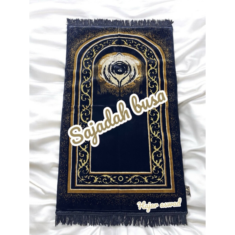 Sajadah busa tebal kiswah premium-sajadah exclusive untuk kenyamanan ibadah -empuk dan tebal