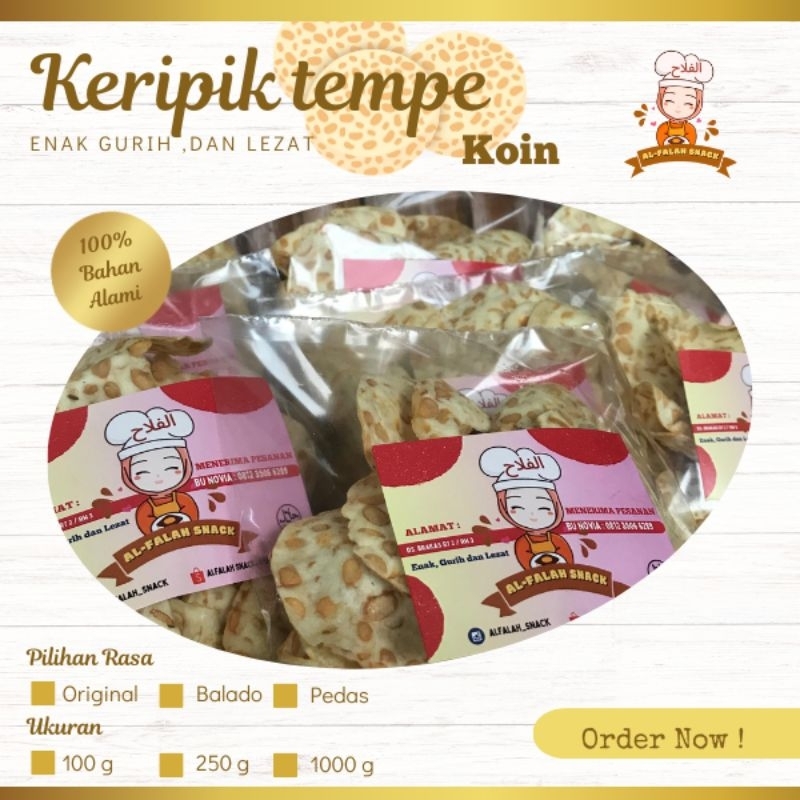 

KERIPIK TEMPE KOIN ALFALAH SNACK || Camilan Gurih Enak Renyah Balado Pedas