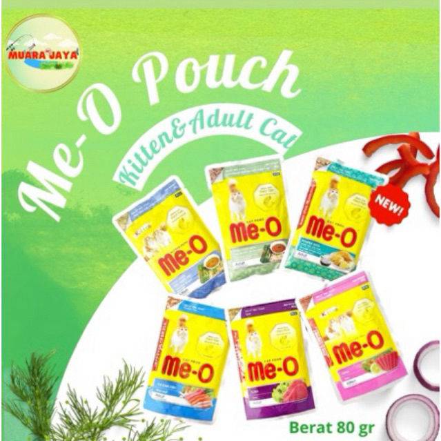 Me-O Pouch / Me O Sachet / Makanan basah kucing
