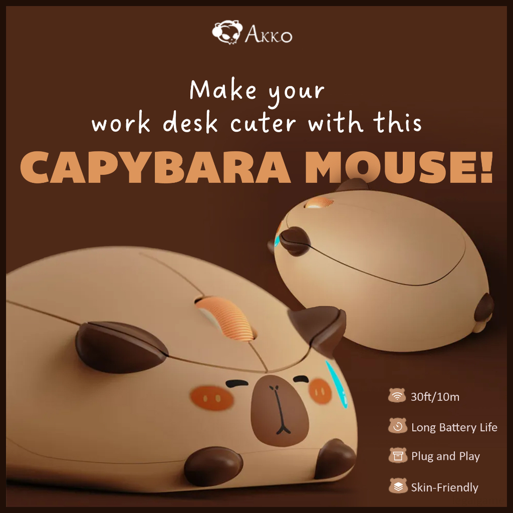 Akko Capybara Mouse - Wireless Mouse