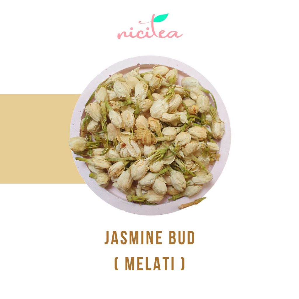 

Jasmine Buds Tea / Jasmine Tea / Jasmine Flower Tea / Teh Bunga Melati / Herbal Tea / Teh Wangi / Teh Bunga / Teh Sehat / Flower Tea / Teh Herbal Bali - NICITEA