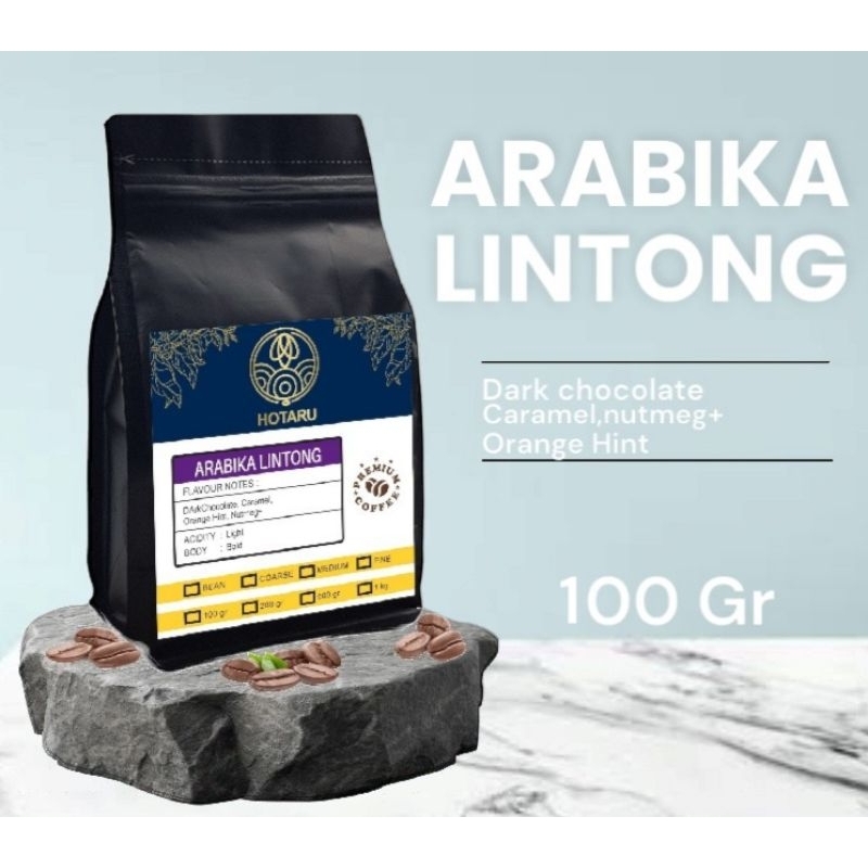 

Hotaru Kopi Arabika Lintong Arabica Coffee Biji / Bubuk 100 Gram