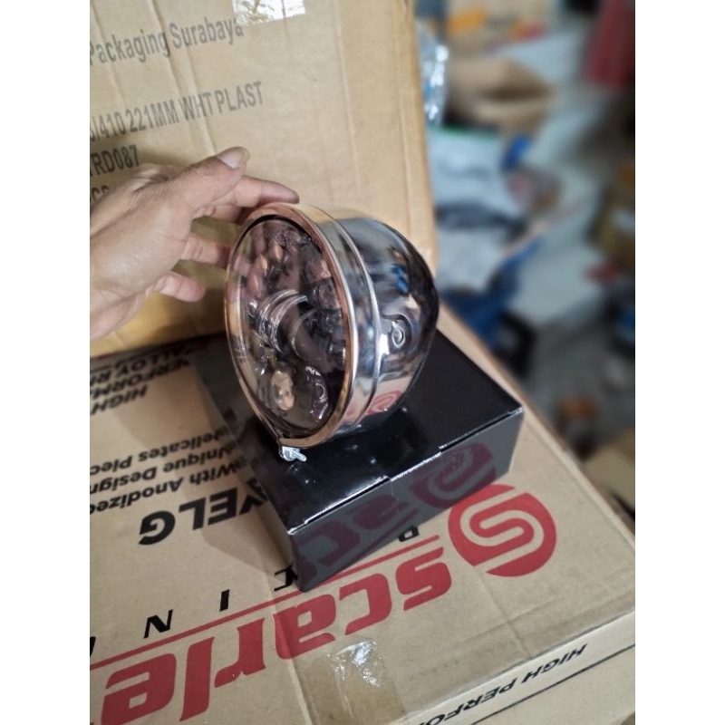 LAMPU DAYMEKER 5,7IN SENJA PUTIH LAMPU DAYMEKER SET BATOK L2G BATOK CB125 OBRAL