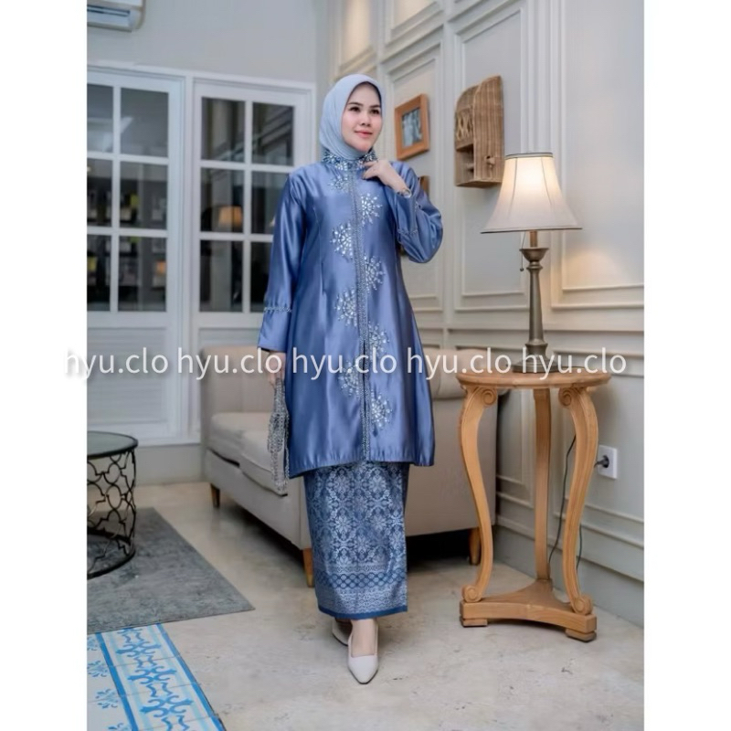 HYU BATIK~> Baju tunik kurung melayu / set baju kurung payet / baju kurung melayu / kebaya melayu / 