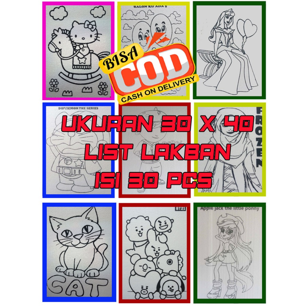 

Styrofoam List lakban uk 30 x 40 isi 30 lembar