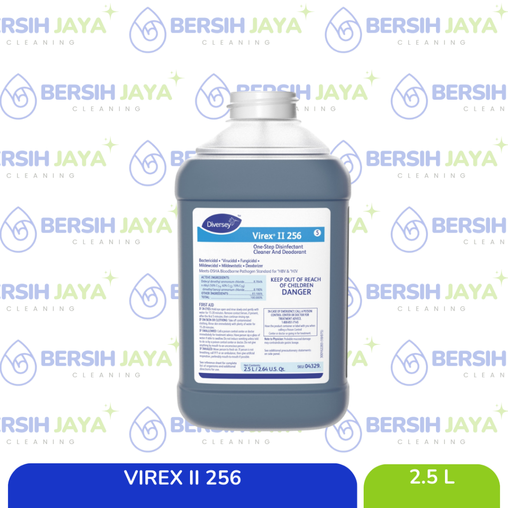 Diversey Virex II 256 - 2,5 L (Pembersih & Penghilang Bau Disinfektan)