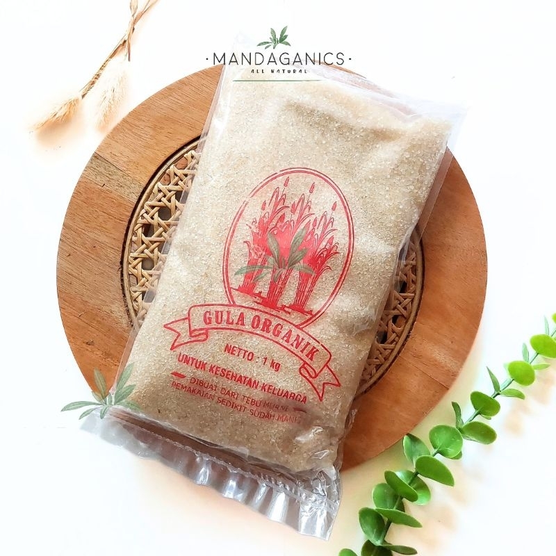 

GULA TEBU ORGANIK 1KG | RAW CANE SUGAR | GULA PASIR ORGANIK