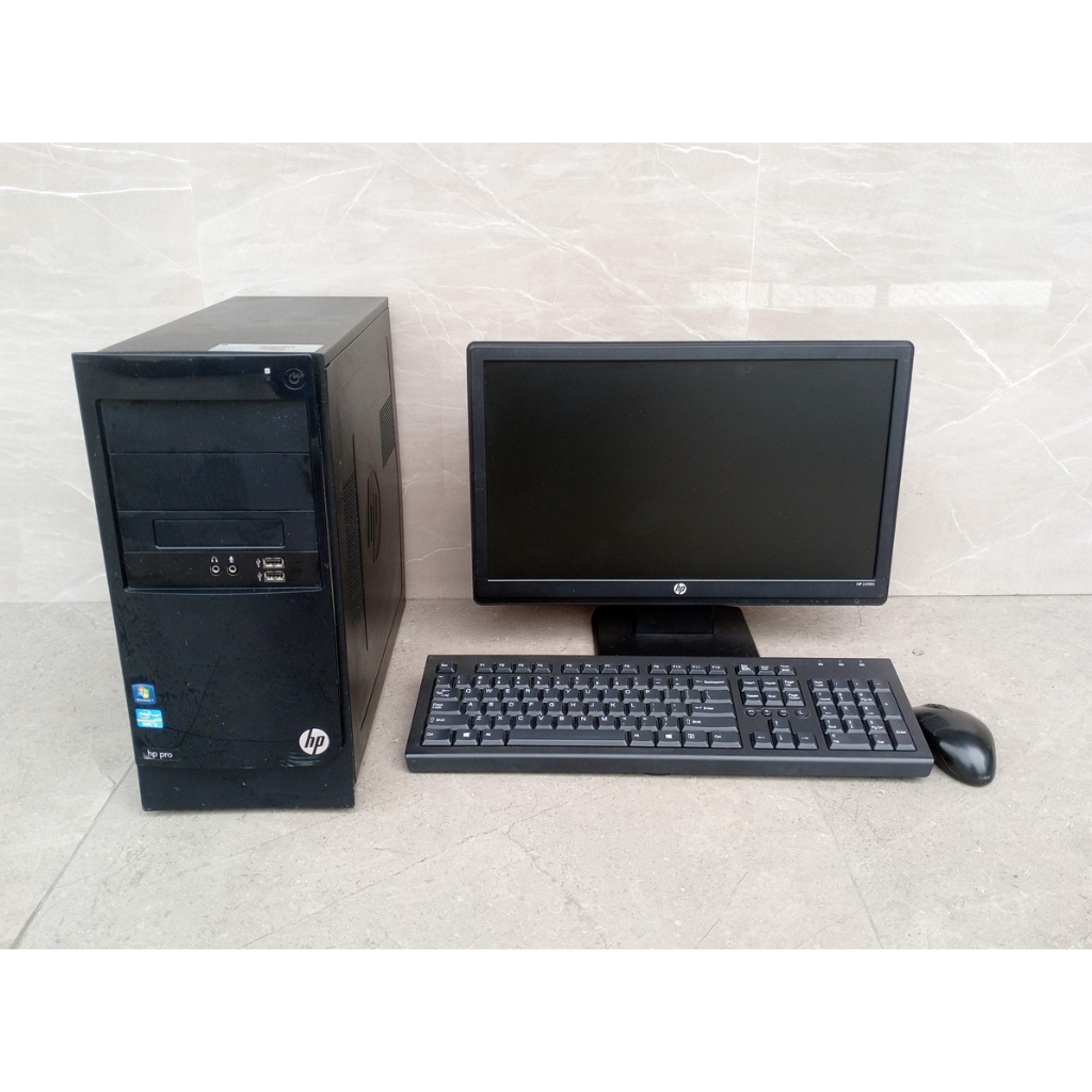 KOMPUTER IRIT LISTRIK HP CORE I5 FULLSET MONITOR 19 INCH  ( RAM 8 GB HDD 500 GB )
