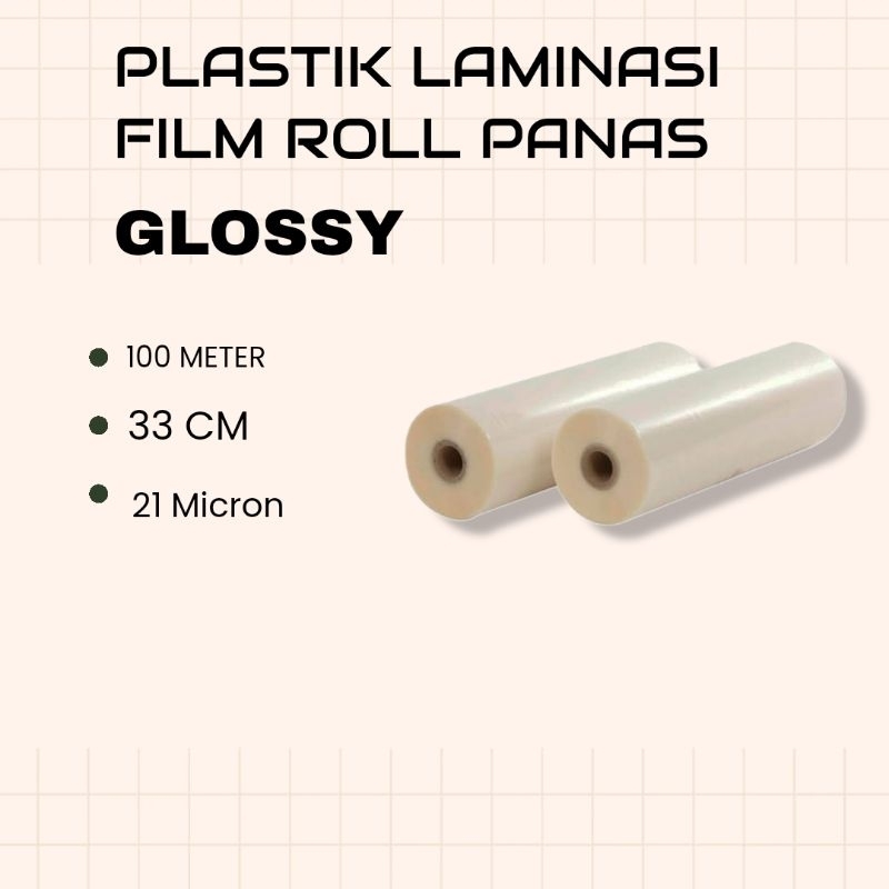 

Plastik Laminating ROLL Panas 21 mic ( 33 cm x 100 m)