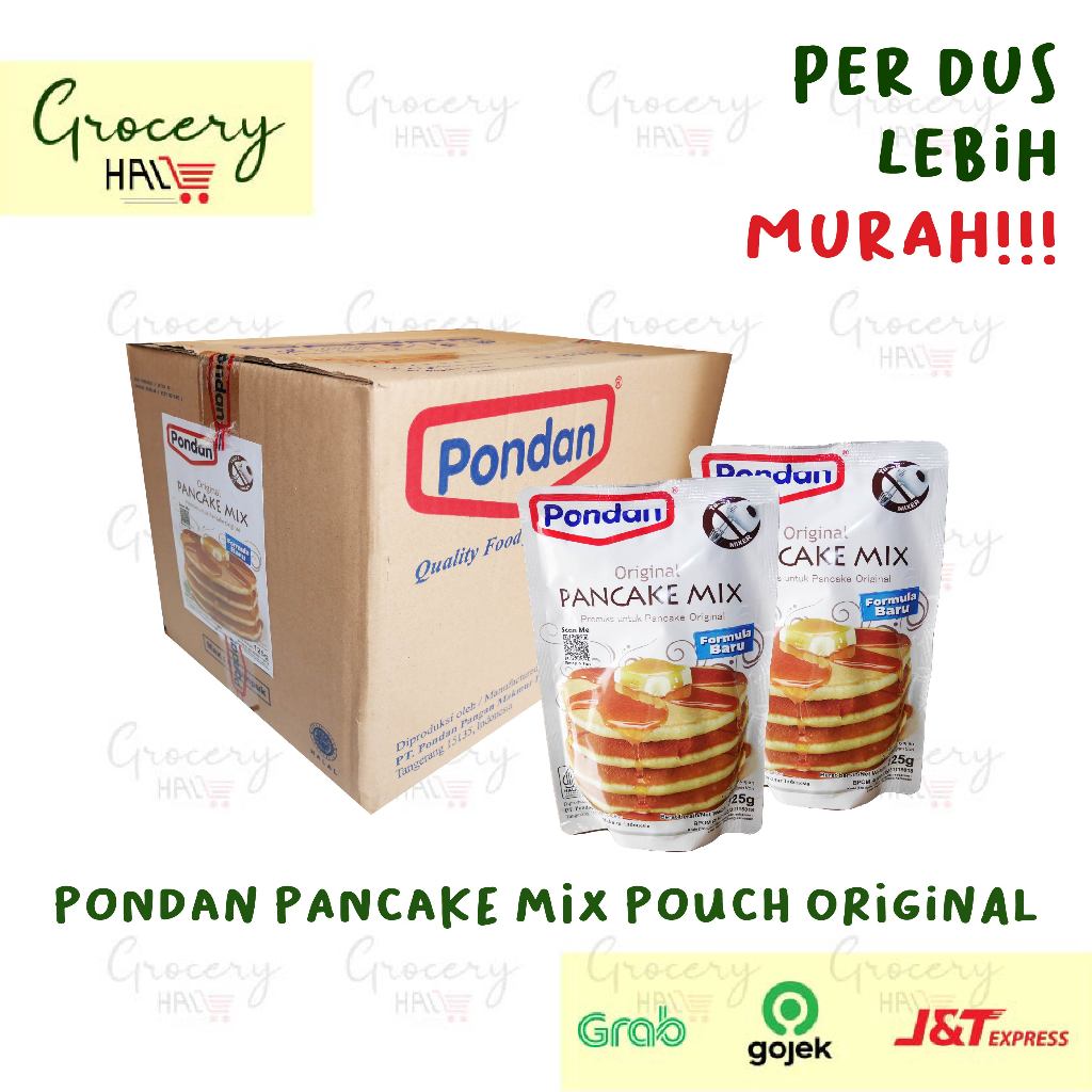 

[ HARGA DUS ] PONDAN PANCAKE MIX ORIGINAL POUCH 125 GRAM - ISI 48 POUCH