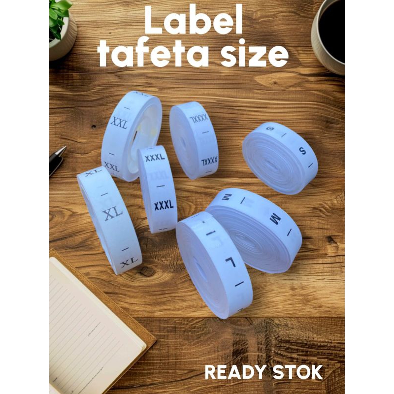 

label Tafeta size S M L XL XXL XXXXL