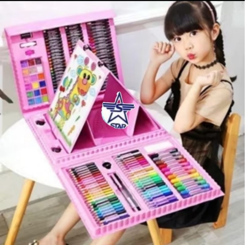 

Crayon set / Crayon Mewarnai 208 pcs & 150 pcs Warna / Pensil Krayon Warna Alat Menggambar atau Mewarnai