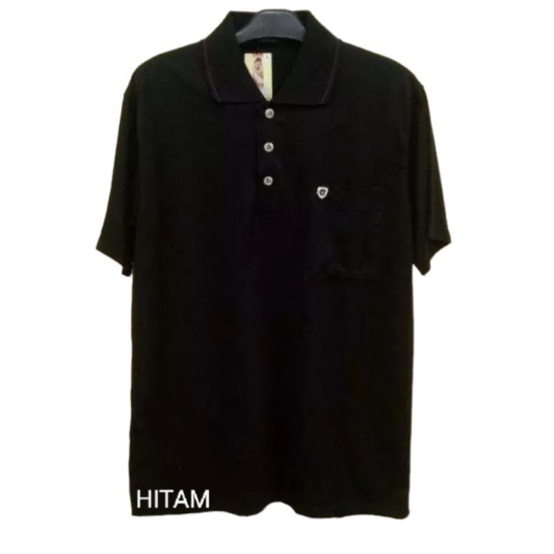 kaos kerah wangky/kaos kerah pria/kaos kerah katun tc kantong depan