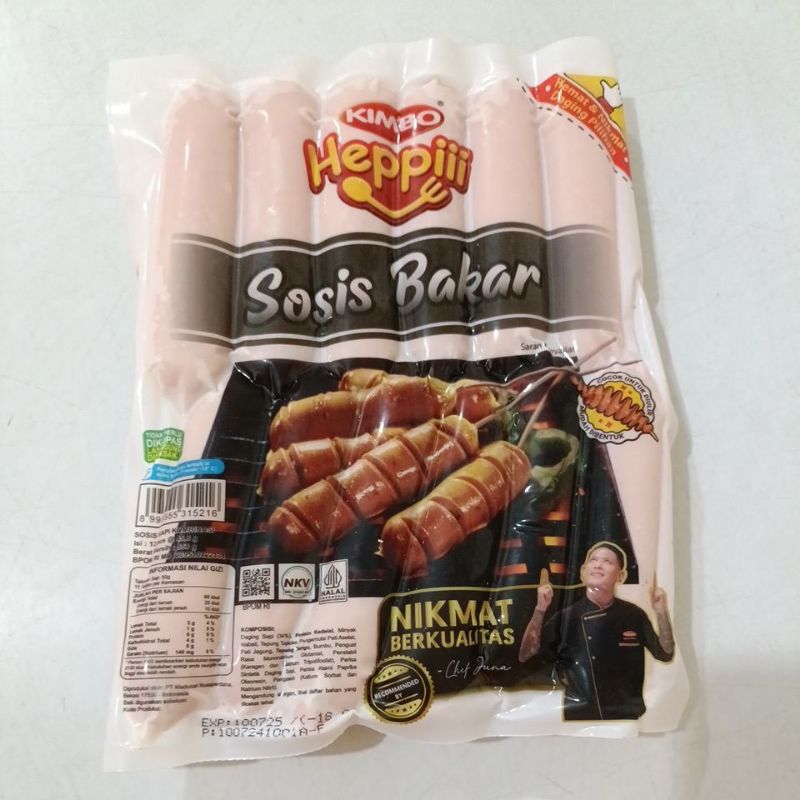 

Kimbo hepii sosis bakar kombinasi isi 12pcs 500gr