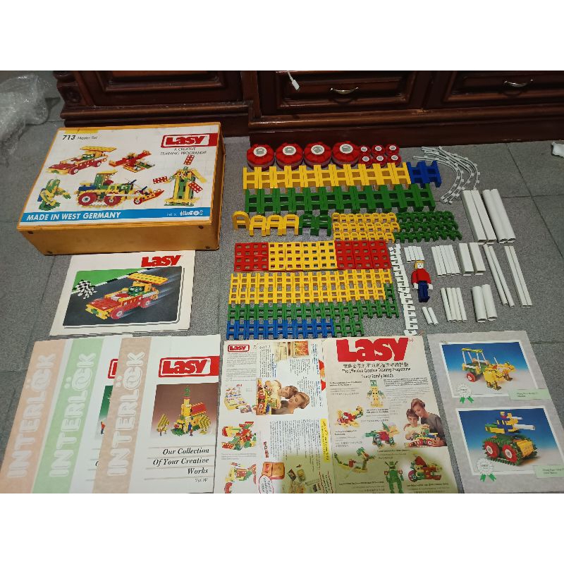 Lasy L 713 Master Set,Mainan Block Building balok susun Rare Vintage Made in Germany