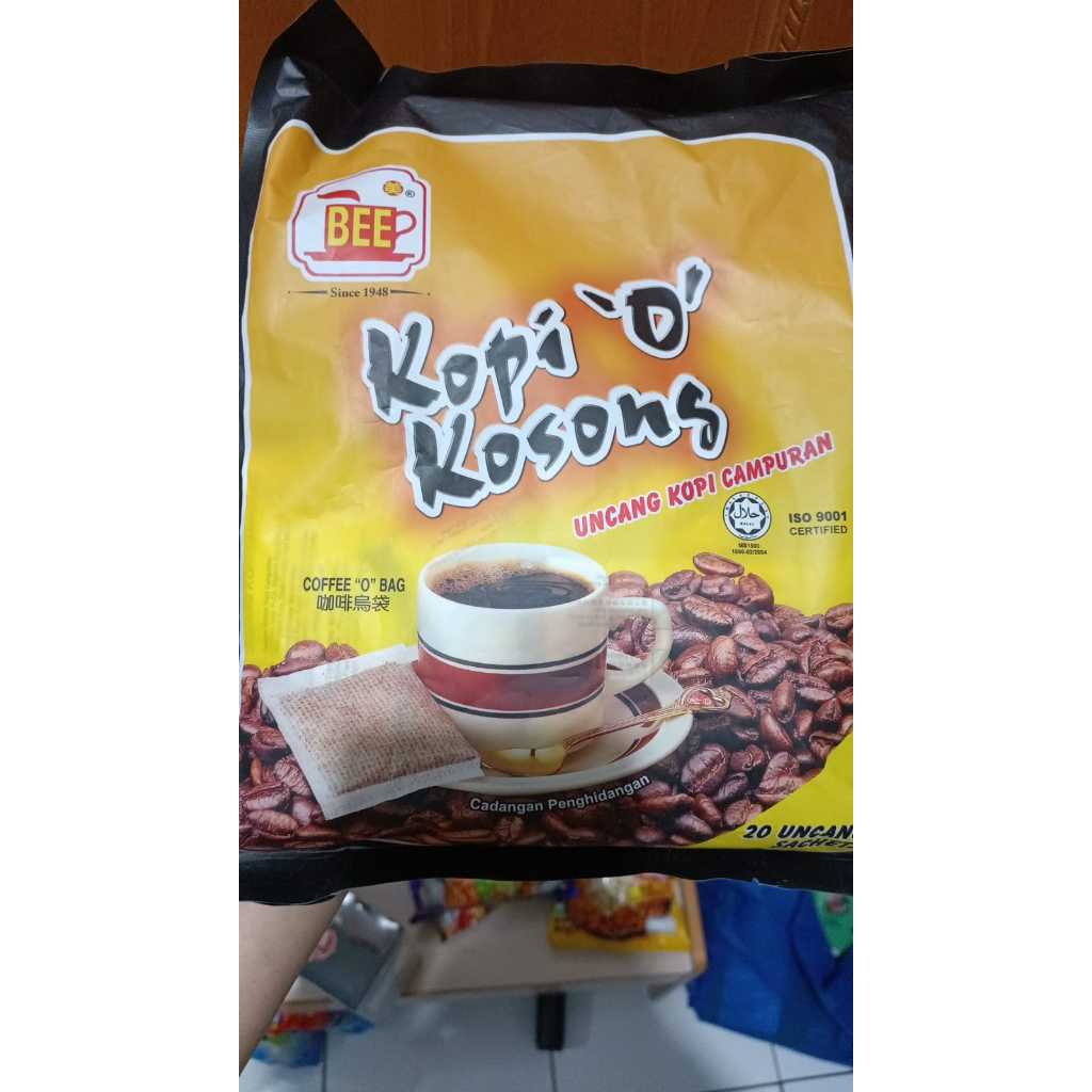 

KOPI HITAM BEE KOPI O KOSONG TANPA GULA 20'S