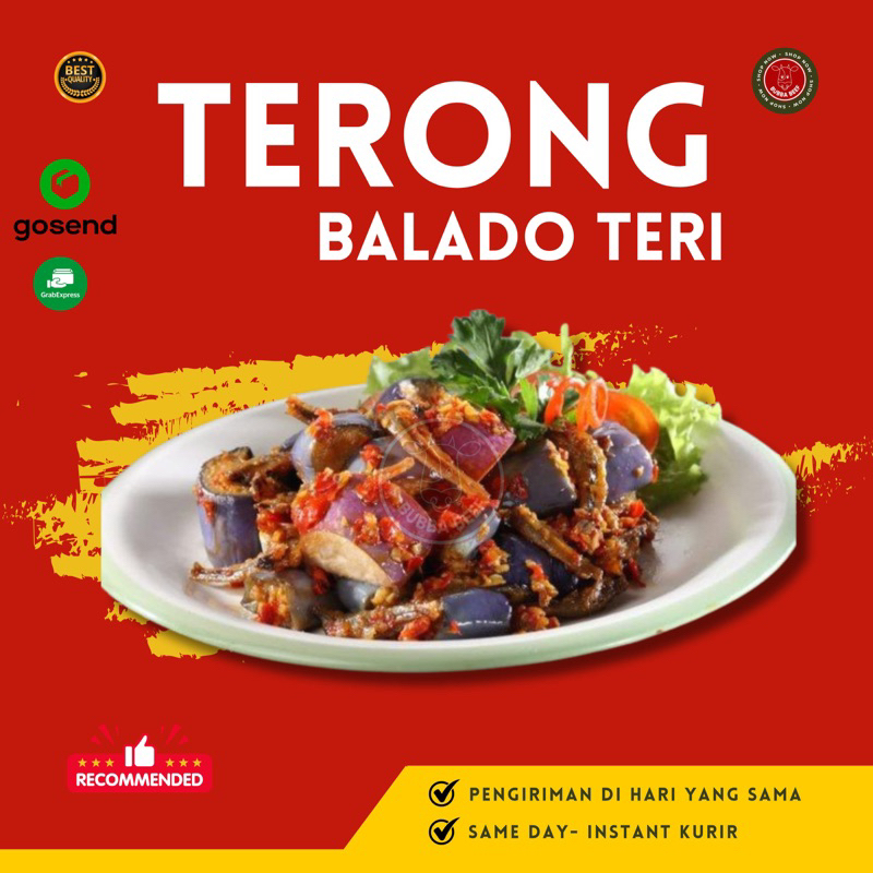 

(SIAP MASAK)Terong Balado Teri/Tumis Terong Sambal Balado/Balado Terong Ungu Teri Medan/Masakan Siap Saji/Lauk Matang Frozen/Masakan Nusantara Terong Ungu