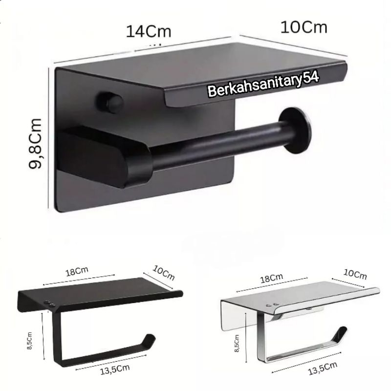 Tempat Tisu Gulung Stainless Steel/Tempat Tisu Roll/Tempat Tisu Toilet