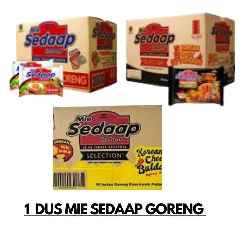 

1 DUS MIE SEDAAP GOREN / MIE SEDAP GORENG MURAH SEMUA RASA