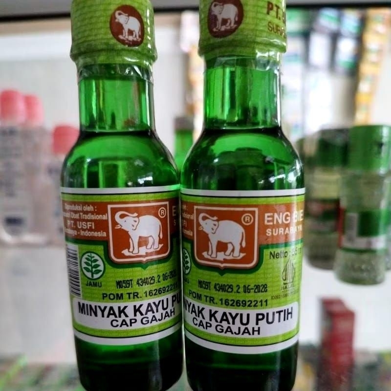 Minyak Kayu Putih Cap Gajah 55 ml / Minyak Kayu Putih Cap Gajah Botol Kaca