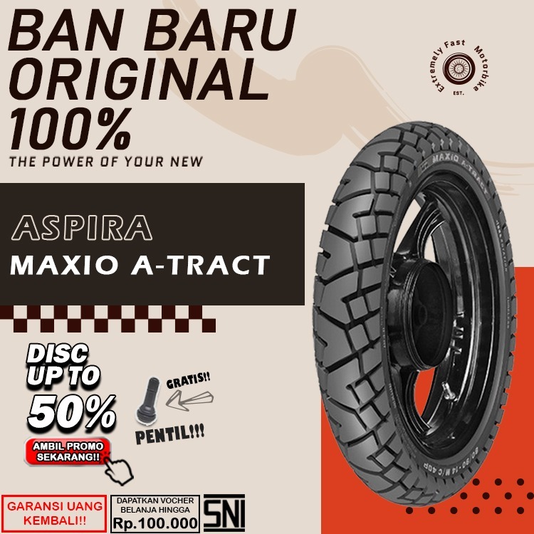 Ban Motor Matic Tubles Ring 14 Aspira Maxio A Tract Ring 14 Ban Depan Belakang  Vario Scoopy Ring 14