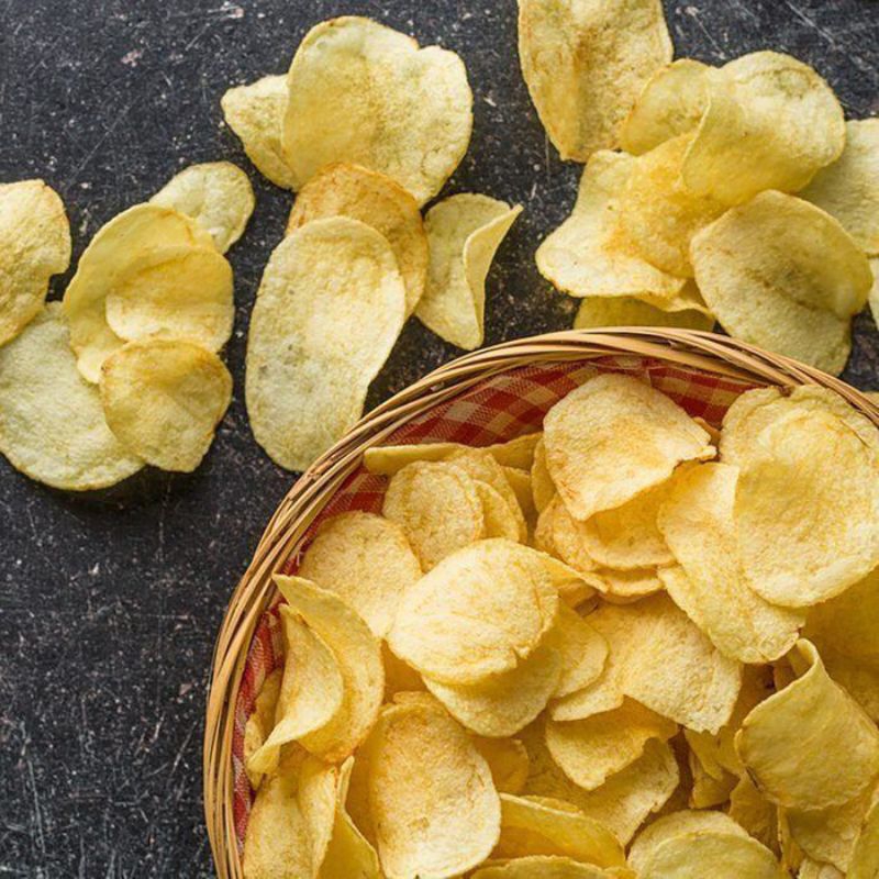 

Potato chips 100 gr Keripik kentang enak cemilan keluarga keripik kentang keju, keripik kentang pedas, keripik kentang murah keripik kentang original