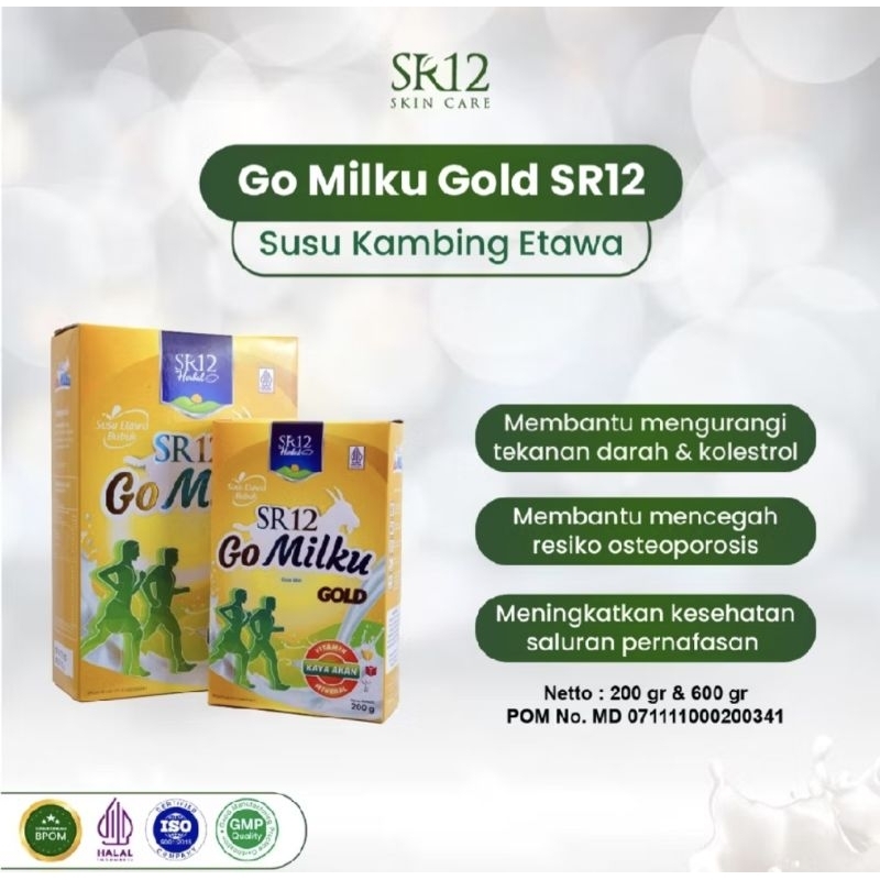 

gomilku gold SR12 susu kambing etawa asli [atasi nyeri sendi pegal linu ] membantu melancarkan sel darah dan mngurangi kolestrol