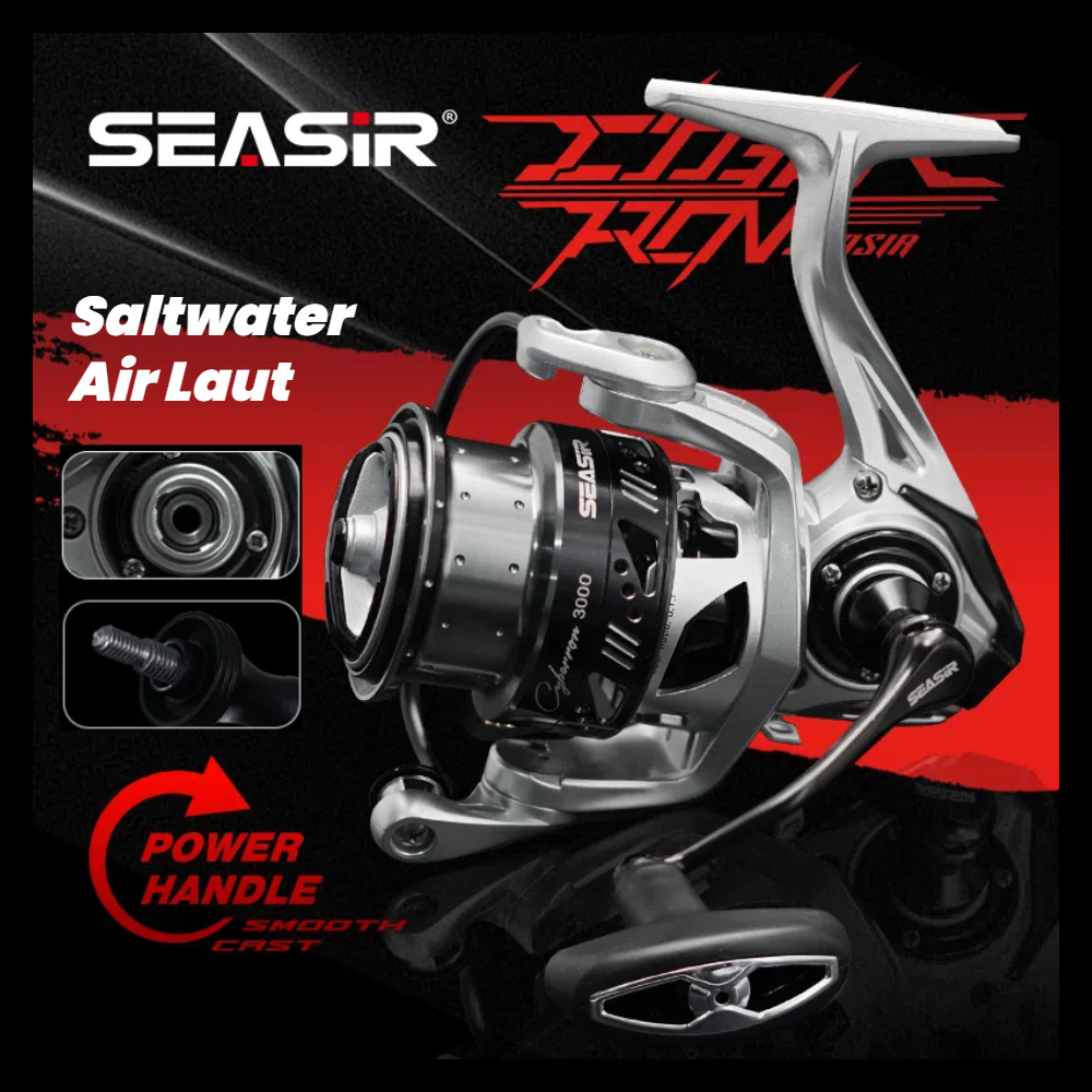 [OFFICIAL] SEASIR CYBERRON 3000 Reel Pancing Power Handle,  Saltwater Gulungan Reel Pancing SW Alumi