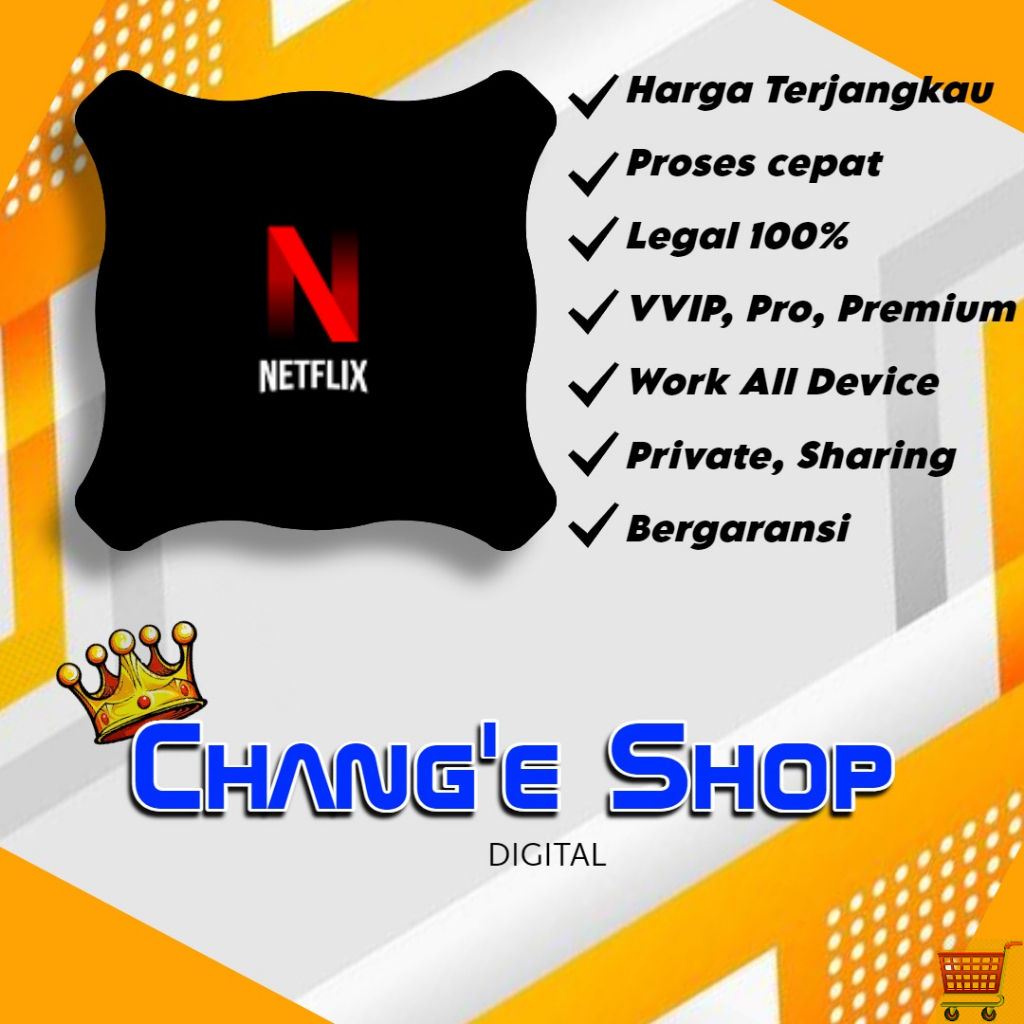 Akun Netflix Premium 1 Tahun FullGaransi (buka24jam)