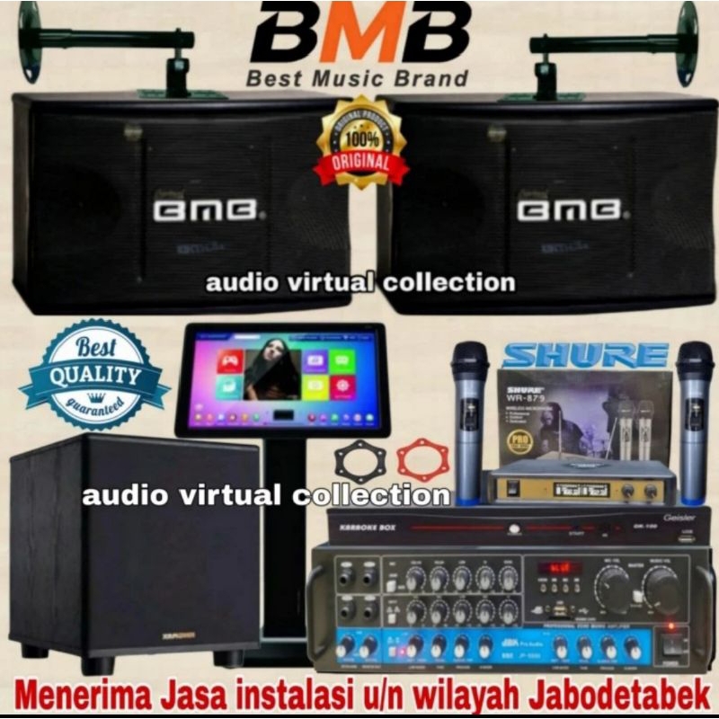 PAKET SOUND KARAOKE SPEAKER BMB LENGKAP (SPESIAL KARAOKE)