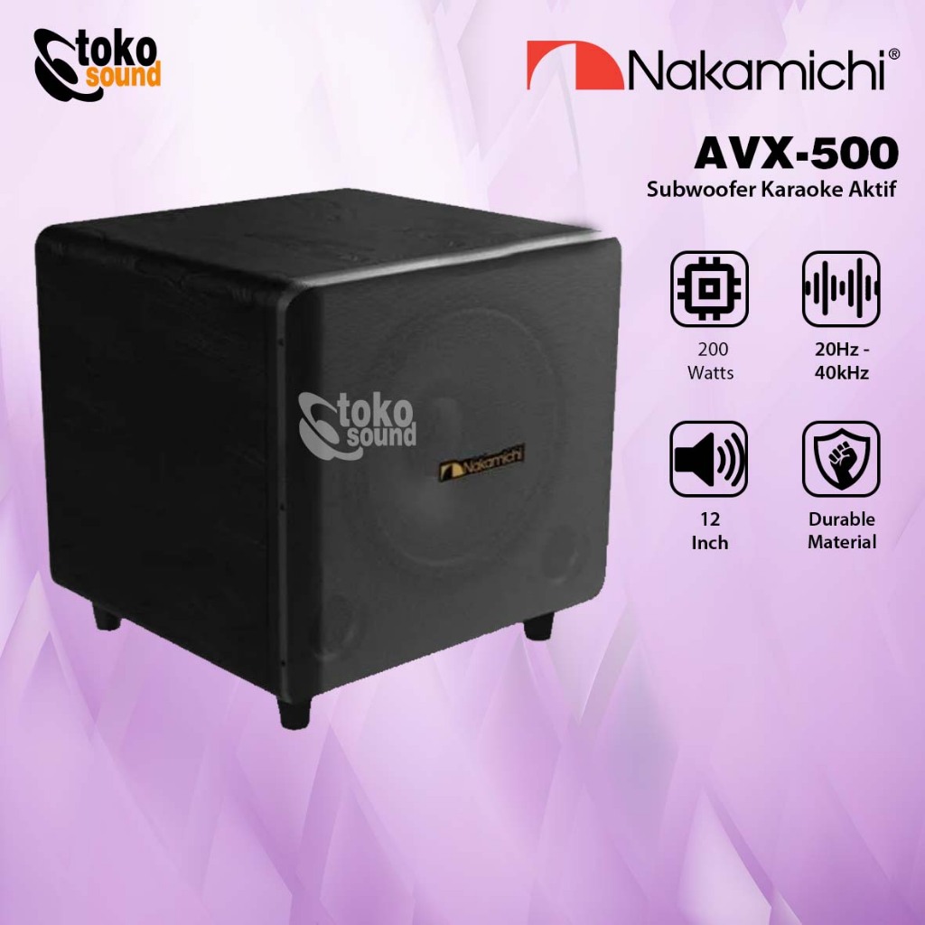 Nakamichi AVX500 AVX 500 - 12 Inch Subwoofer Aktif