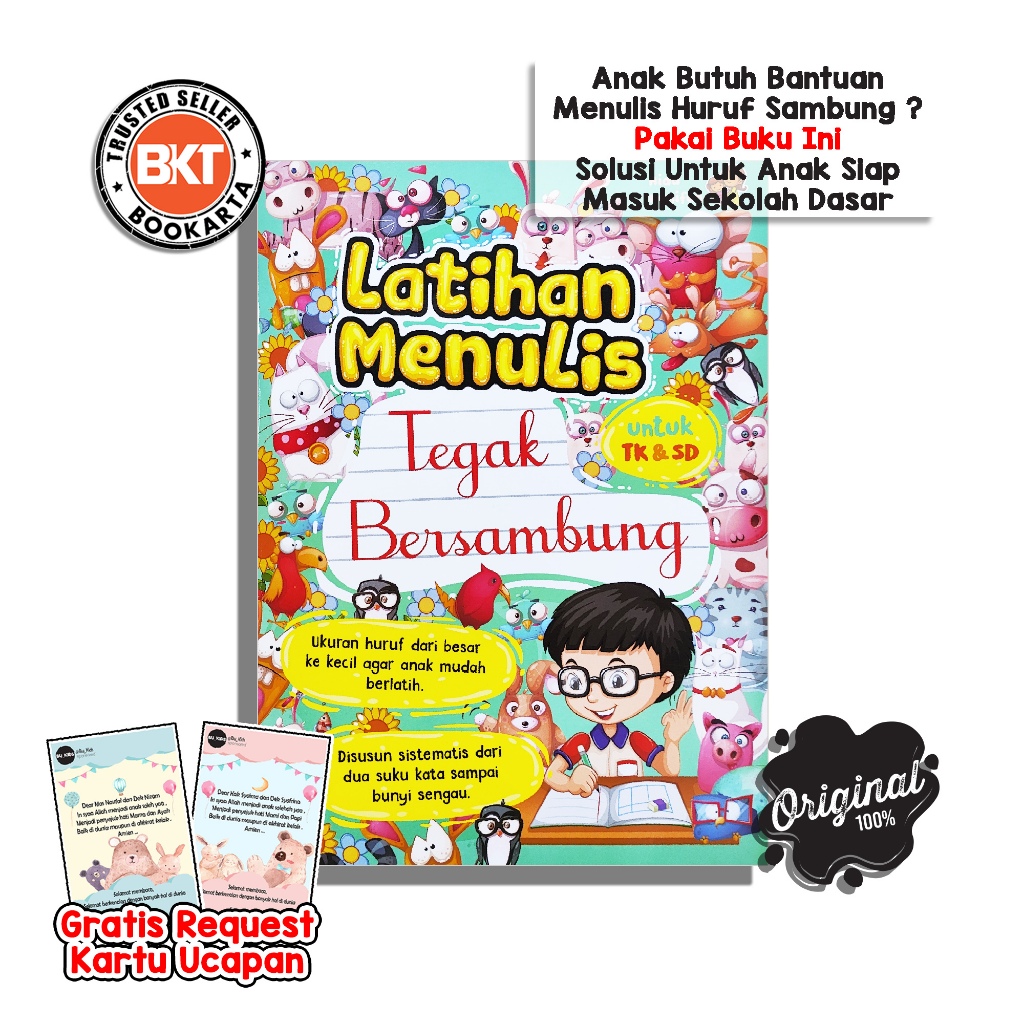 Buku Belajar Menulis Latihan Menulis Tegak Bersambung